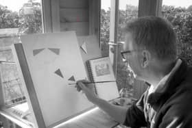 Michael Hill uses art as therapy to help him cope with Parkinson's Disease.