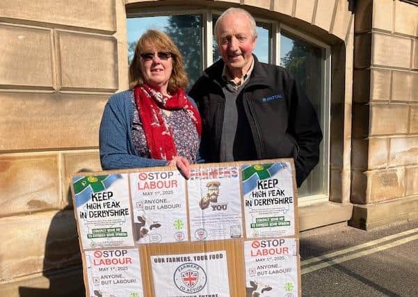 Protestors Sue And Tom Flower, Of New Haven, Joined Fellow Farmers At Derbyshire'S County Hall, In Matlock, Calling For The Abolition Of The Government'S Inheritance Tax Plans
