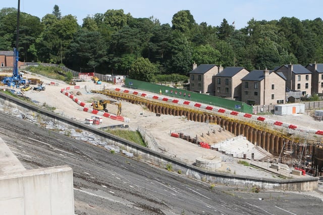 Repair of the dam face which occurred in the original incident will be left until the new construction is completed.