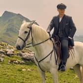 Cillian Murphy filmed his final scenes as Thomas Shelby in Peaky Blinders in the Peak District (photo: BBC/Caryn Manderbach Productions)