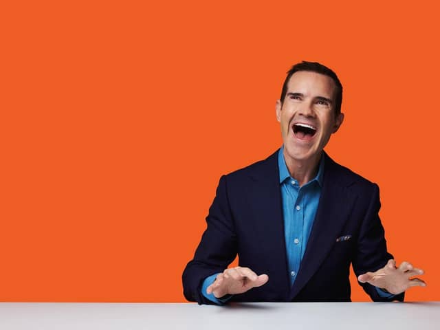 Jimmy Carr tours his Laughs Funny show to Buxton, Chesterfield, Derby and Sheffield in 2024/2025.