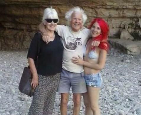 Naima with foster parents Robert and Rachel Higham