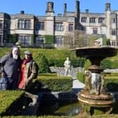 Thornbridge Hall owners Emma and Jim in the gardens.