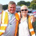 Ed Faulkner and his daughter Dempsey. Pic Mike Hood