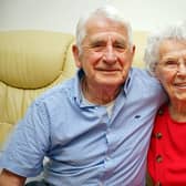 Marian and Rowland Andrew celebrate their 70th wedding anniversary.                              