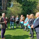 Reform UK leader Nigel Farage on his visit to the Denby Lodge pub in Amber Valley, Derbyshire.