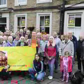 Hayfield residents gather to campaign to save the Royal Hotel. Photo Jason Chadwick
