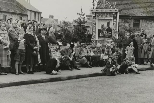 During the week the Annual Well Dressing Festival took place at Tideswell and thousands of people have been visiting the village on the occasion of this charming custom.