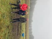 Dan Riley White Hall Outdoor Education Centre Manager, Ruth George Derbyshire County Council and David Beltont, trustee, the Friends group. Photo submitted