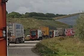 Waste Collection Lorries On The Move