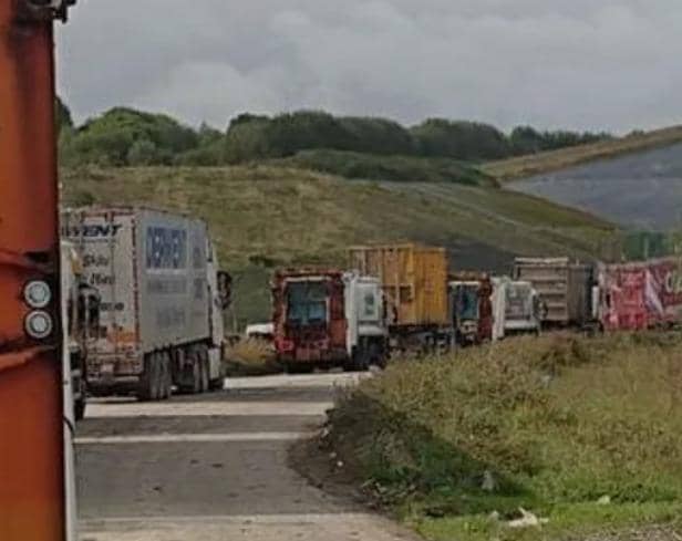 Waste Collection Lorries On The Move
