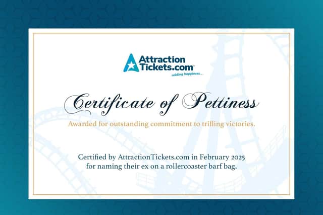 Certificate of Pettiness
