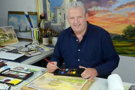 BBC artist Dermot  Cavanagh heading to Buxton hotel for painting workshop. Photo submitted