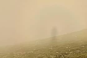 Chris Randall spotted this strange 'figure' while walking in the Lake District, Cumbria.