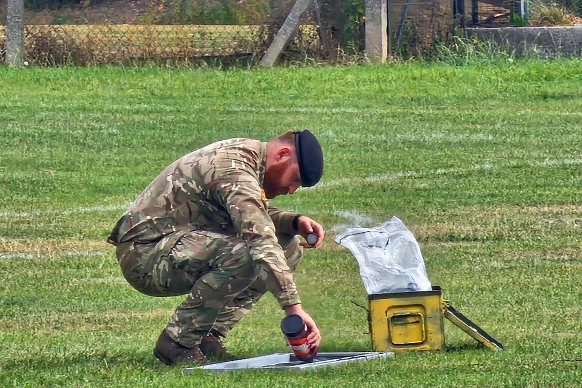 Watch as bomb disposal unit carries out a controlled burn in High Peak ...
