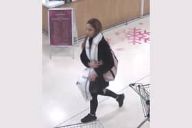 The incident took place on December 21, 2023 when a bag was stolen from an elderly woman at Waitrose store in Buxton.