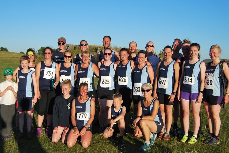 Buxton AC runners gather before a race.