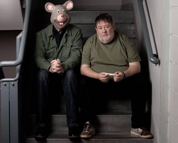 Johnny Vegas stars as Moz in the Ideal stage show touring to Buxton Opera House on September 27, 2025 (photo: Andy Hollingworth)