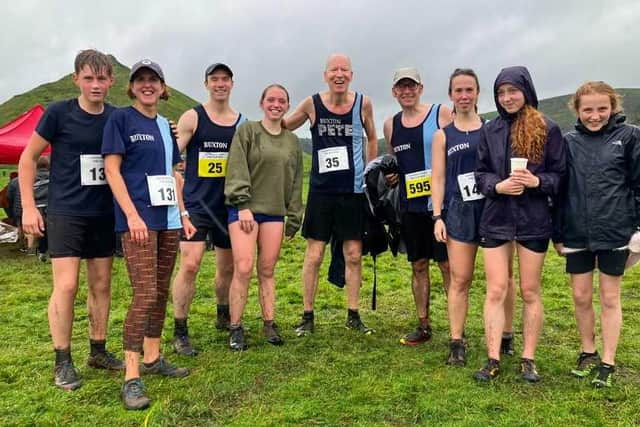 Some of the Buxton team at the Dovedale Dash. Pic: Bill McDonald.