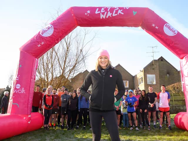 Gabby Logan is backing ‘Talk in the Park’, a Vitality and parkrun initiative.