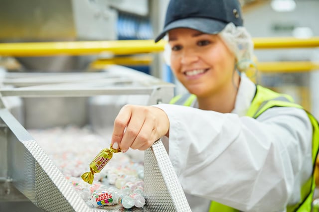 Swizzels Matlow Limited has will placed 5 golden wrapped Love Hearts into bags for a chance to win a factory visit
