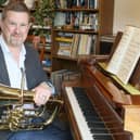 Adam Hutchins is musical director of New Mills Band. Photo Jason Chadwick