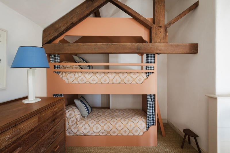 My girls raced upstairs to explore their bedroom. The excitement of sleeping in bunk beds always makes bedtime more appealing and after the initial novelty and the falling out over who got the top bunk, they enjoyed playing in their snug hideaway as the the beds were cleverly built into the roof space, very sturdy and each with their own curtain and light.