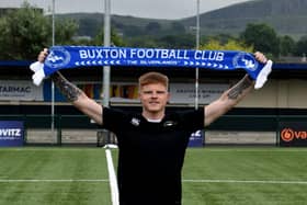 Nathan Newell, who joined Buxton after being released by Sunderland last week.