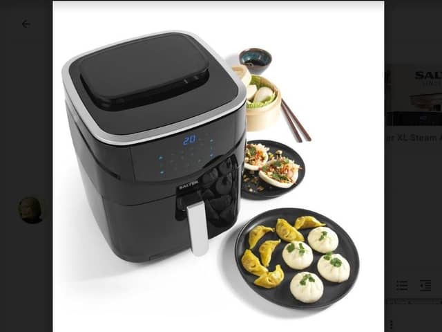 The latest XL Digital Steam Air Fryer from Salter.