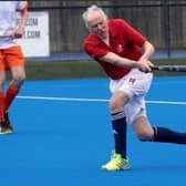 Peter Danson in England action in Tilburg.