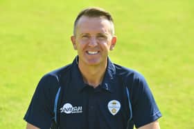 Dominic Cork will return to lead the Derbyshire Falcons in this season's T20. (Photo by Nathan Stirk/Getty Images)