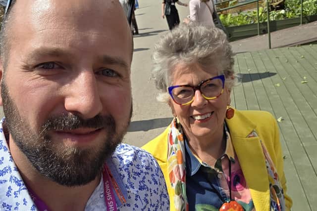 James bumped into Dame Prue Leith at this year’s RHS Chelsea flower show.
