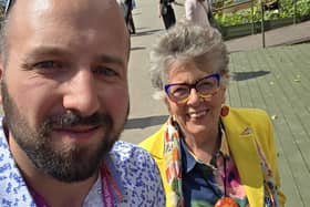 James bumped into Dame Prue Leith at this year’s RHS Chelsea flower show.