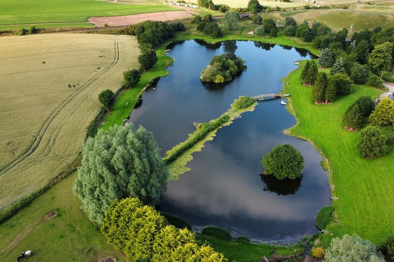A stunning aerial view of Newton Farm Trout Fishery (Pic: Brian Thomson)