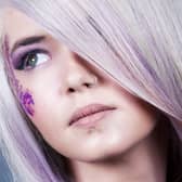 Gemma Plant's striking creation won a certificate of merit at 2020 Wella XPOSURE UK & Ireland Final. Photo by Matt Howcroft
