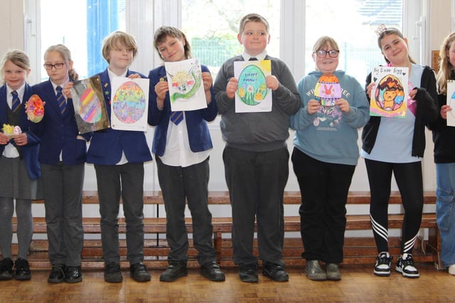 Art work from Fairfield Junior pupils. Photo Fairfield Endowed Juniors