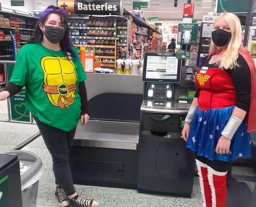 Staff at Morrisons in Buxton held a superhero themed fundraising weekend in support of Young Lives vs Cancer