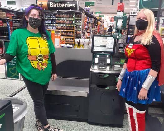 Staff at Morrisons in Buxton held a superhero themed fundraising weekend in support of Young Lives vs Cancer