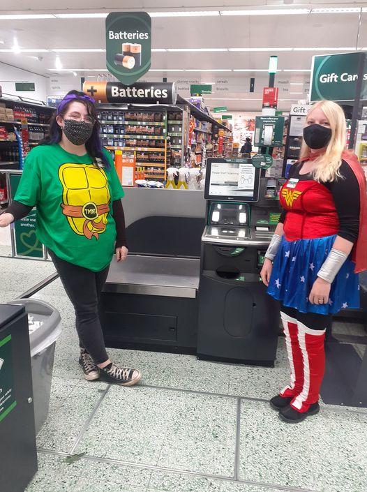 Staff at Morrisons in Buxton held a superhero themed fundraising weekend in support of Young Lives vs Cancer