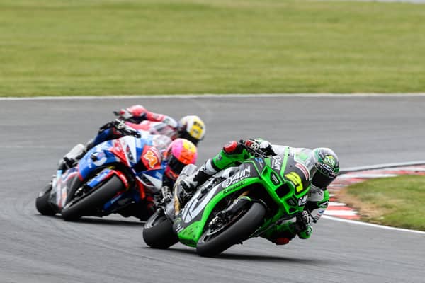 Christian Iddon leads the way into a corner at Oulton Park. Photo: Michael Hallam.