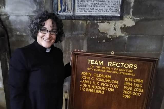 Team rector Liz England is calling on people to join the Christ Church Burbage congregation this weekend for the ancient custom which sees people make a chain around the church. Pic submitted