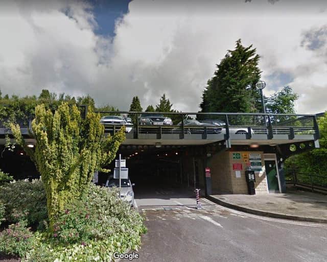 Pavillion Gardens car park.