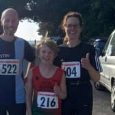 Rob Lloyd, Alfred Pritchard and mum Anna.