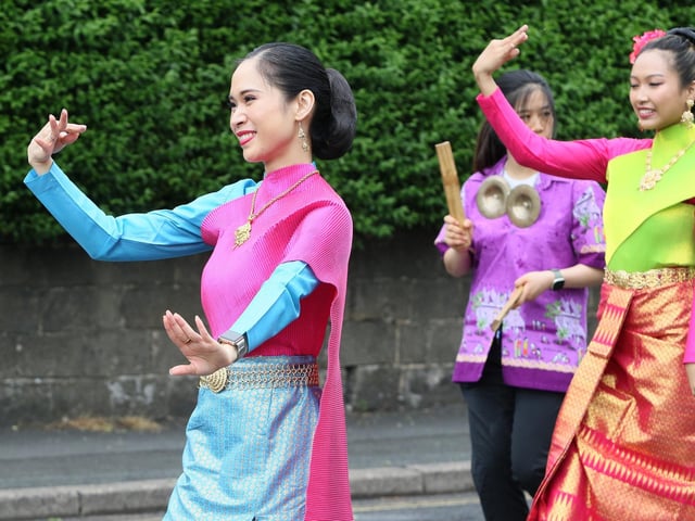 Traditional Thai dancers added some international flavour.
