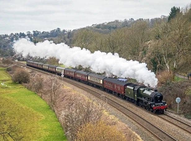 The Buxton Spa Express will be travelling over the viaduct next weekend - a line which is normally reserved for freight trains. Photo submitted