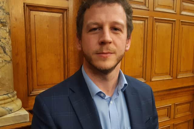 Pictured Is Derbyshire County Council main opposition Conservative Group Leader, Cllr Alex Dale. Courtesy of BBC LDR Jon Cooper