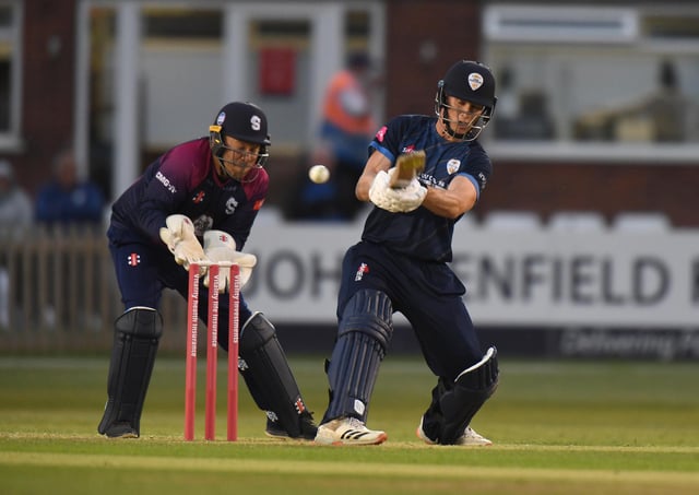 Luis Reece struck a half century for Derbyshire Falcons.