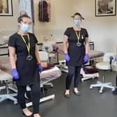 Beauty Therapy learners at Buxton & Leek College are offering complimentary services to NHS workers at the Devonshire Dome Salon