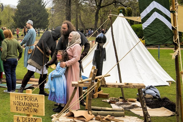 A Norman re-enactment took place in the Pavilion Gardens as part of the entertainment for this year's spring fair. Picture David Dukesell.