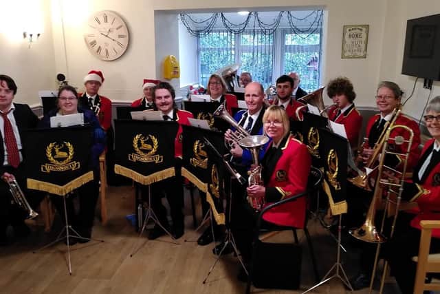 Thornsett Band at The Lodge Care Home, Chapel-en-le-Frith